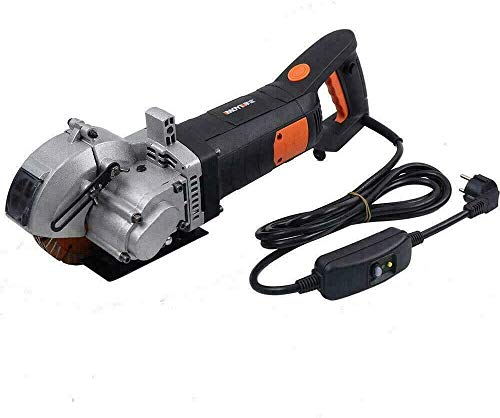 Fresa elettrica da parete 4800 W, per muratura, con 5 lame, profondità 360°, 42 mm, per mattoni, cemento, marmo