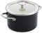 KitchenAid Steel Core Enamel 20 cm/3.7 Litre Casserole with Lid, German Engineered Enamel, Induction, Oven Safe, Onyx Black