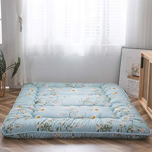 dongyu Koreanische Bodenmatratze, japanische Futon-Matratze, dicke faltbare Tatami-Matratze, kann aufrollen, Camping-Matratze, Matratze und Sofa-Matratze, (Größe: 90 x 200 cm, Farbe: C)