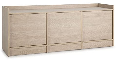 VS Venta-stock Mobile per TV Moscú 3 Ante, Color Rovere, 139 cm (Larghezza) 40 cm (profonditá) 54 cm (Altezza)