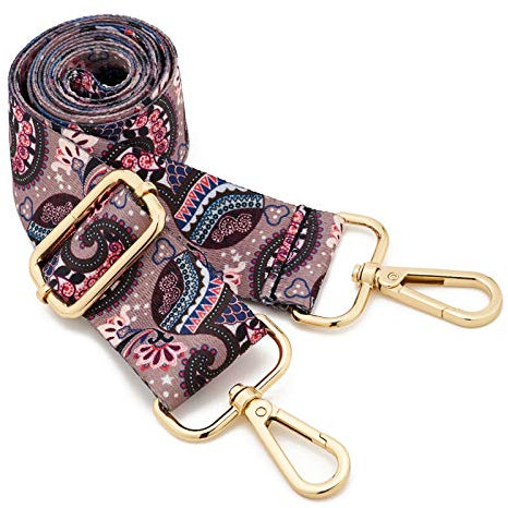 ZOUIQSS Damen Goldfarbene Bunter Schultergurt längenverstellbarer breiter Tragegurt Schultergurt für Handtaschen 3.8cm breit 73-125cm-Schultergurt für Handtaschen((3.8CM) Color29)