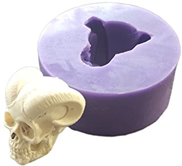 XIANZI Epoxidharz Resin Formen Silikonform Gießform Epoxy Resin Silicone Moulds, Hörner Schädel 3D Kerze Seifenform DIY Kerze Epoxidform Handgemachte Kerzen Aroma Wachs Seifenformen Für Die Dekoration