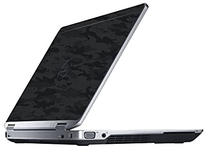 AlphaWraps Skin for Dell Latitude E6430 Laptop | Black Camo | Protective and Durable Vinyl Decal wrap Cover | Made in The UK