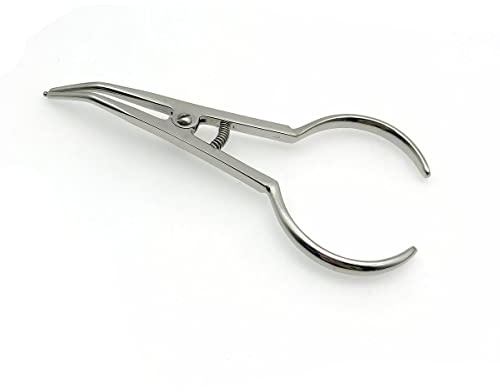 Pinza per separazione dentale per supporto elastico ortodontico in gomma