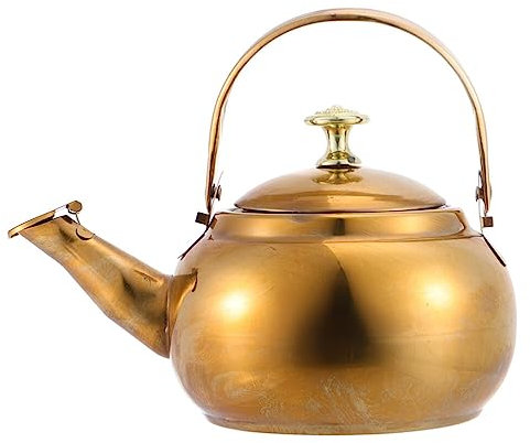 Luxshiny Wasserkocher Pfeifkessel Induktion Edelstahl Wasserkessel Flötenkessel Teekessel Teekocher Pfeifenkessel Kaffeekanne Pfeifender Kessel für Küche Gasherd Holzofen E Herde