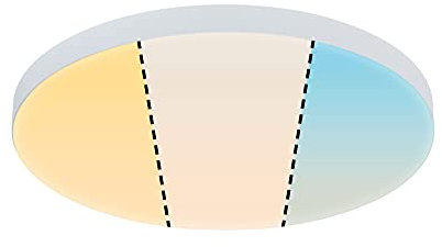 Paulmann 79892 LED Panel Velora rund 300mm 1530lm White Switch Weiß rund Deckenleuchte Metall 3000 K