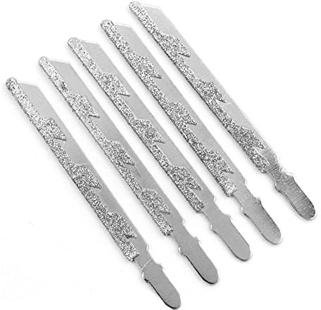 JUSTHENGGUANG T-shank Diamond Jigsaw Blade for Marble Stone Granite Tile Ceramic Cutting Diamond Jig Saw Blades T-shank Jigsaw Blade Home Tool saw blade