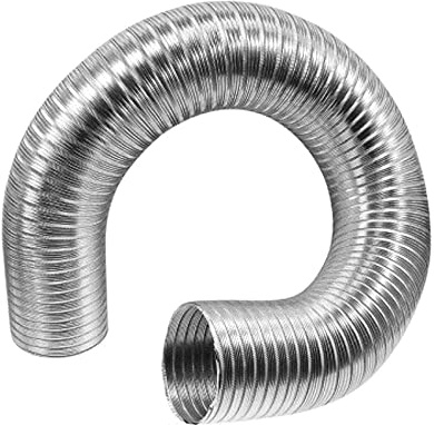 Aluminium Flexible Pipe Expandable Alloy Air Duct Tube Heat Resistant Hose (Length: 3 m / 10 ft, Diameter: 115 mm / 4.53 in)