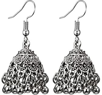Vintage Halbkugel Bells Quaste Haken Ohrringe Frauen Bankett Partei Schmuck Charme – 3 elegant und beliebt
