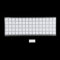 YMDK OEM Profile Blank ABS Keycaps Fog Black Clear Shine Through for Ortholinear Layout MX Keyboard XD75 ID75 Planck Preonic Niu40 Split 36 Corne Split 46