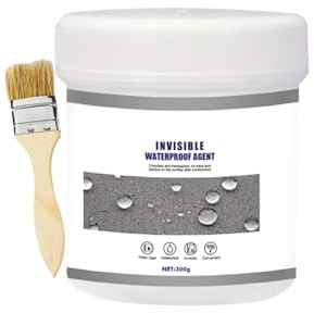 Amesor Agent Imperméable Invisible - Revêtement Imperméable Transparent - Agent Anti-Fuite Étanche - Mastic Adhésif Liaison - Agent Anti-Fuite Imperméable pour Toits, Murs, Etc.30/100 / 300ML