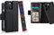 Twelve South BookBook für iPhone 15 Max | MagSafe kompatible Echtleder-Schutzhülle mit Display-Ständer + abnehmbare eigenständige Leder-Akzent-Hülle, schwarz
