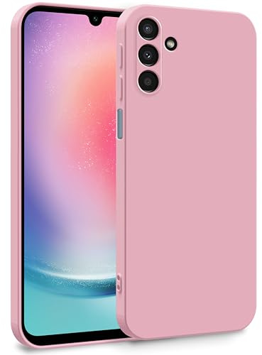 MyGadget Coque pour Samsung Galaxy A25 5G - Case TPU Souple & Soft [ Doublure Microfibre ] - Cover Protection Extra Fine & Légère - Rose Clair