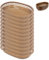 Nchdewui 12 Pieces Barquette Frite, Barquette Plastique, Plateau Ovale Noir pour Partie De Pique- Nique Barbecue (Brown)