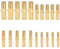 dentedeleao Hose Connector Set Fuel Line Connector, 20 Pieces Pipe Fittings, Brass Barbed Tube Straight Hose Fitting for Diesel Air Water and Fuel(6 mm/8 mm/10 mm/12 mm)