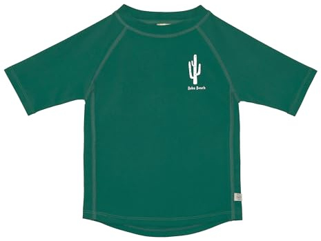 LÄSSIG Baby Kinder Schwimmshirt Badeshirt Kurzarm mit UV-Schutz/Short Sleeve Rashguard Cactus Green, 3-6 Monate, Größe: 62/68