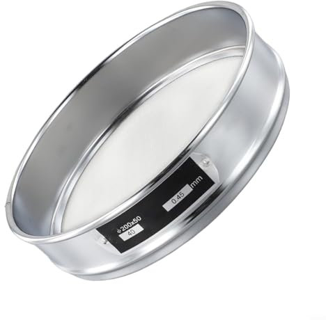Precision Stainless Steel Mesh Sieve, 20cm Diameter, for Sample Inspection (40 Mesh)