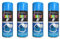 DIOXSTAR Blue Spray Paint, 250ml (4 PCS), Gloss Finish, Quick Drying, All Purpose for Metal, Wood, Plastic, Interior & Exterior Use