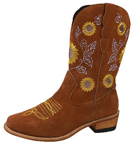 riou Stivali Donna Gambale Curvy Pianta Larga Stivali Donna Texani Alti Pelle Zeppa Lunghi Stivali Donna Gambale Curvy Pianta Larga Comoda Chiusura Fodera Calda Suola Interna