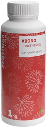 Fertilizante NPK 12-3-4 para Césped con Ácidos Húmicos, Abono Orgánico Granulado para Potenciar el Verdor y la salud de Todo Tipo de Céspedes, Liberación Lenta. FERTIMAX Sólido 1kg.