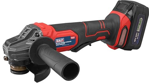 Sealey 18V 3Ah Ø115mm Cordless Angle Grinder - Red - CP401LI