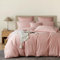 YASMENG Mako Satin Bettwäsche 135 x 200 Rosa 100% Baumwolle Satin Glänzend Luxus Bettbezug Set Weich Seidig Atmungsaktiv Lyocell Seide Bettwäsche 2teilig mit Reißverschluss und 80x80 cm Kissenbezug
