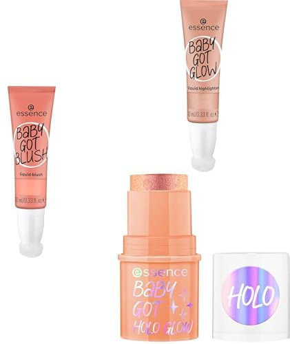 essence BABY GOT liquid blush & highlighting Set, natürlich, vegan - Set