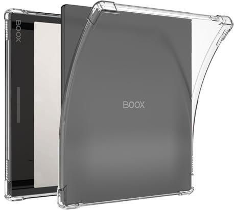 GIOPUEY Funda para Boox Tablet Go Color 7 (Gen2) 2025, Carcasa Trasera de TPU Suave, Cubierta Delgada, Protección con Airbag, Case - Transparente