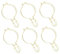 Garneck 6Pcs Stainless Steel Jar Wire Lock Buckle Airtight Seal Clips for Canning Honey Jars and Kitchen Storage Easy to Use and Sturdy Design for Home and Restaurant