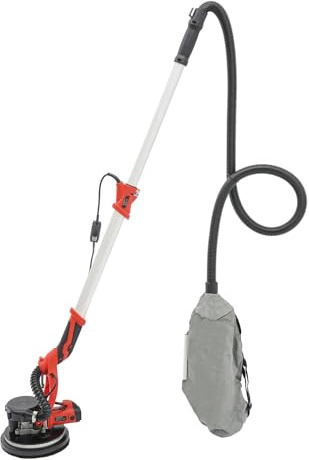 KANBCNG Trockenbauschleifer 750W Wandschleifer Elektroschleifer mit 6 Schleifpapier Wand & Deckenschleifer Schleifer mit LED-Beleuchtung 800-1800RPM Deckenschleifer 6 Geschwindigkeiten (Rot)