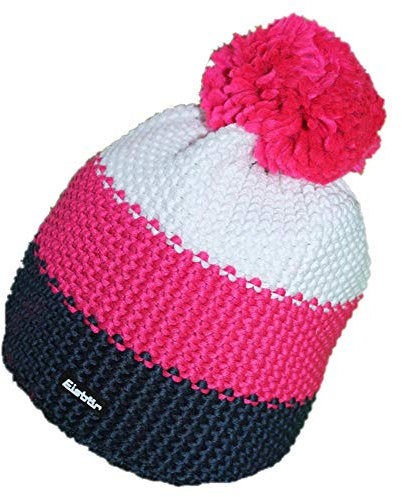 Eisbär Mütze - Star Pompon (blau/pink/Weiss (486))