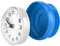 Yosoo Horloge de Douche étanche avec Ventouse - Cadran numérique Arabe Rond - pour Salle de Bain, Douche, Cuisine, Salle de Bain, Cuisine - Montage Mural (Bleu)