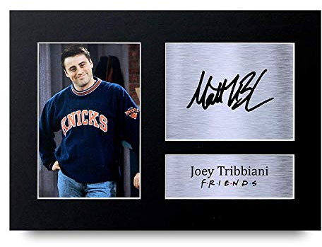 HWC Trading Joey Tribbiani A4 Senza Cornice Firmato Regalo Visualizzazione Delle Foto Print Immagine Autografo Stampato Per Friends Matt Leblanc Tv Show Fan