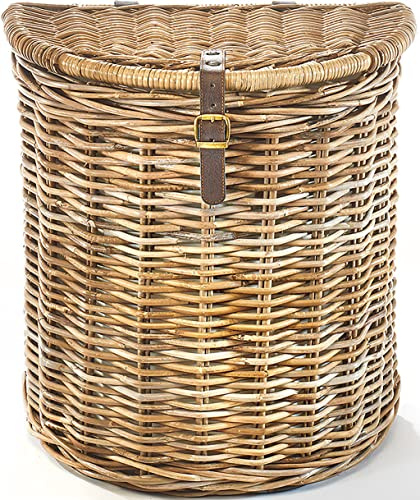 Kobolo Wäschebehälter Wäschetonne Wäschesammler - Rattan - grau - 51x32x55 cm