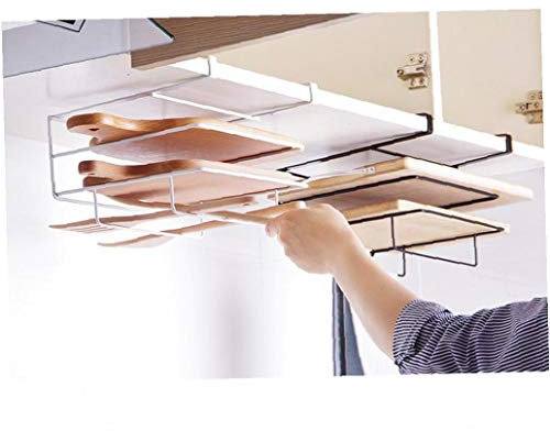 Beito Almacenamiento Poyo Tapa Estante de la Puerta Que cuelga del Metal del sostenedor de la Placa Soporte Platos Pan Tabla de Cortar de Cocina Escurridor Organizador