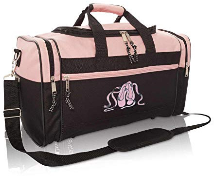 Borsone da viaggio ricamato da palestra, Rosa, One_Size