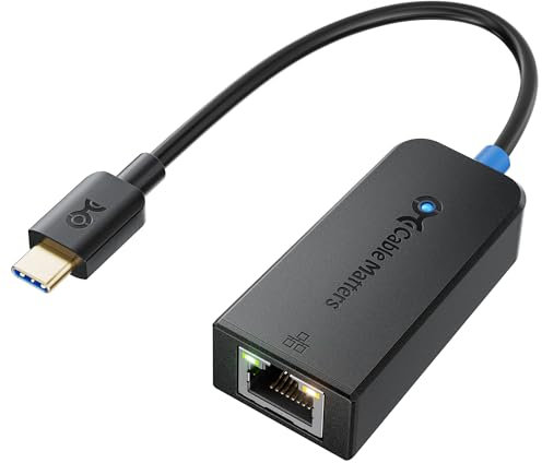 Cable Matters USB C to Ethernet Adapter 2.5gbps, USB C to Ethernet Adapter 2.5 gigabit - Compatible with Thunderbolt 4, USB 4 for MacBook, Surface