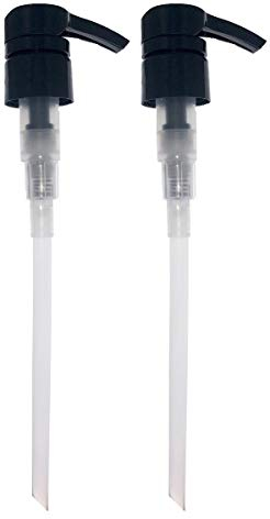Barbers VIntage Universal Pump Dispenser Pack of 2, Fits Most popular Shampoo, Conditioner size, 1 Litre, 1000ml, 750ml, 500ml (Black)