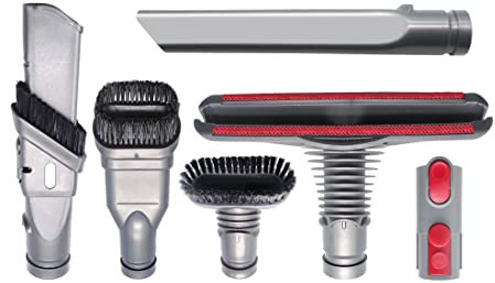 besbomig Cepillo Kit de Accesorios Paquete de 6 Aspiradora Repuestos Set para V6 V7 V8 V10 DC19 DC33 DC35 DC37 DC39 DC45 DC47 DC49 DC52 DC56 DC58 DC59 DC62 DC63 Aspirador Cepillos de Recambios