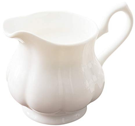Cabilock Jarra de Leche de Cerámica Jarra de Leche de Porcelana Estilo Europeo de e de Cocina Verter Crema con Mango Taza de Café de Servir 230Ml