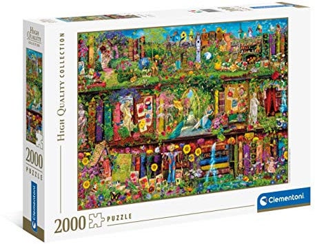 Clementoni 32567 Das Garten-Regal – Puzzle 2000 Teile, Geschicklichkeitsspiel für die ganze Familie, farbenfrohes Legespiel, Erwachsenenpuzzle ab 10 Jahren