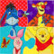 Craft Buddy Crystal Art CCK-DNY806 Winnie The Pooh Puzzle, 18x18cm Crystal Art Card, Multi