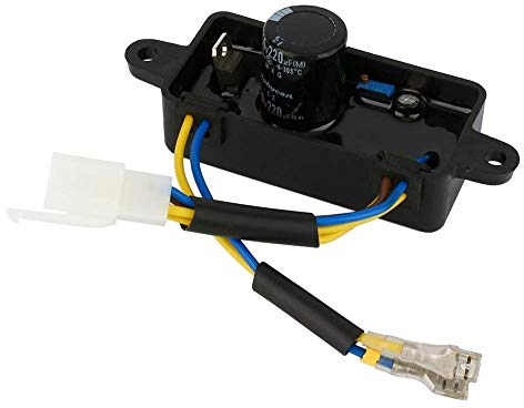 Rectificador regulador de voltaje 1PCS, AVR monofásico para generador de gasolina 2KW, apto para generador de gasolina monofásico 2KW