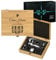 Murrano Maverton Wine Opener Set in Bamboo Box - Engraved for Men - Gift for Him - Must-Have for Wine Connoisseur - Grape