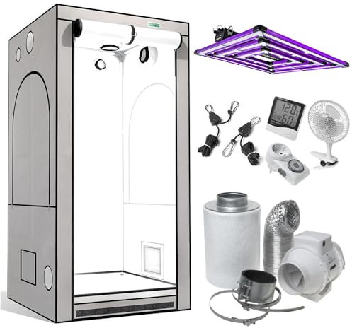 GrowPRO Growzelt Komplettset mit Lumatek Grow LEDs (L + ATS PRO 300W)