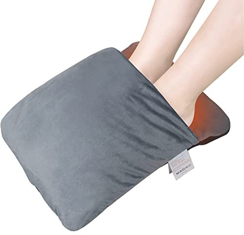 Electric Foot Warmer for Cold Feet,Feet Warmers for Men and Women Under Desk Foot Warmers with 3 Temperature Settings,Heated Foot 45 Minutes Auto Shut-Off,Overheat Protection