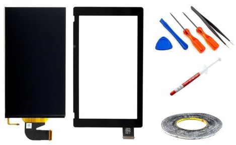 kaputt.de Display kompatibel mit Nintendo Switch (HAC-001(-01) 2019 Set