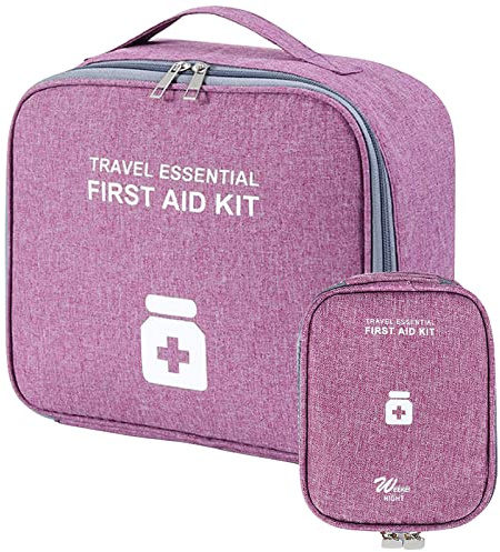 Medikament Tasche 2stk, Große Kapazität Notfalltasche, Zuhause Reisen(B)