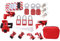 Kit D'étiquetage de Consignation électrique Loto Tag Hasp Cadenas Disjoncteur Dispositif de Verrouillage Sac de Rangement Résistant à la Corrosion Hautes Températures pour Usage Industriel