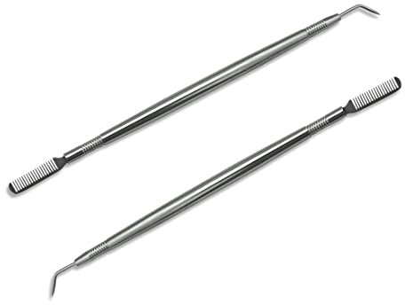 2 Pezzi Pettine Laminazione Ciglia Attrezzo Sollevamento Ciglia in Acciaio Laminazione Ciglia Accessori Separatore Lash Lift